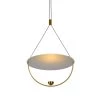 Como 4.91-Watt Integrated LED Antique Brass Pendant with 15.75 in. Aluminum Shade by VONN Lighting