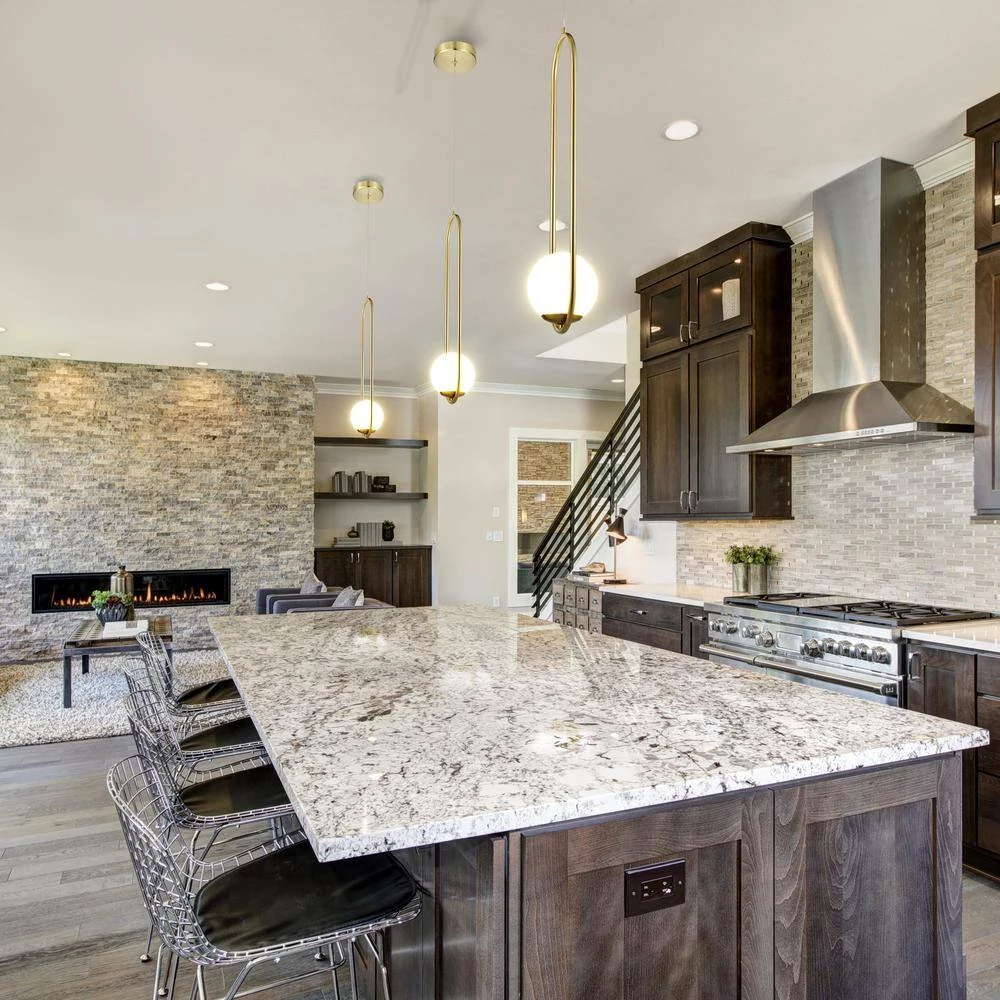 Capri 7 in. Integrated LED Pendant Lighting Fixture in Antique Brass with Glass Shade by VONN Lighting - Image 4