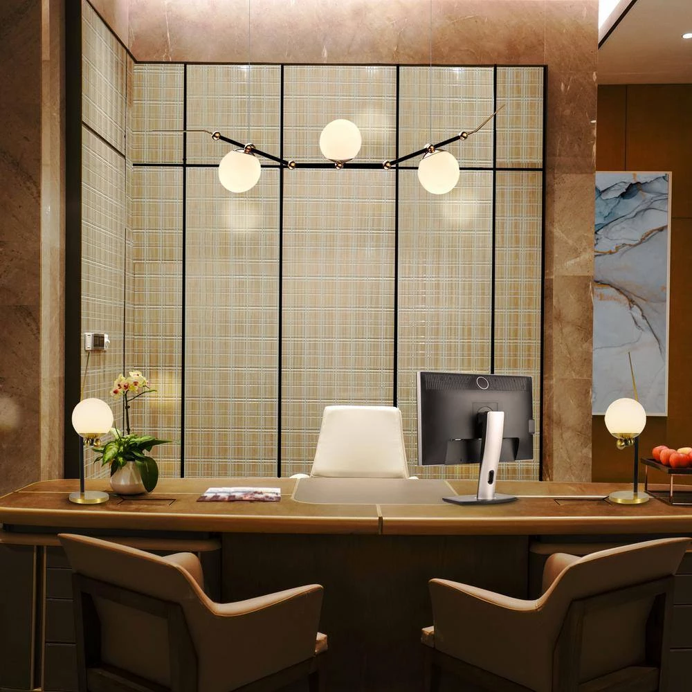 Chianti 21.75 in. Antique Brass Indoor Integrated LED Table Lamp with 4-Way Touch Sensor Base for 3 Step Brightness Mode by VONN Lighting - Image 4