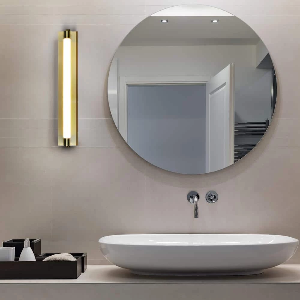 Procyon 24 in. Integrated LED ADA Compliant Bathroom Lighting Fixture in Antique Brass by VONN Lighting - Image 8