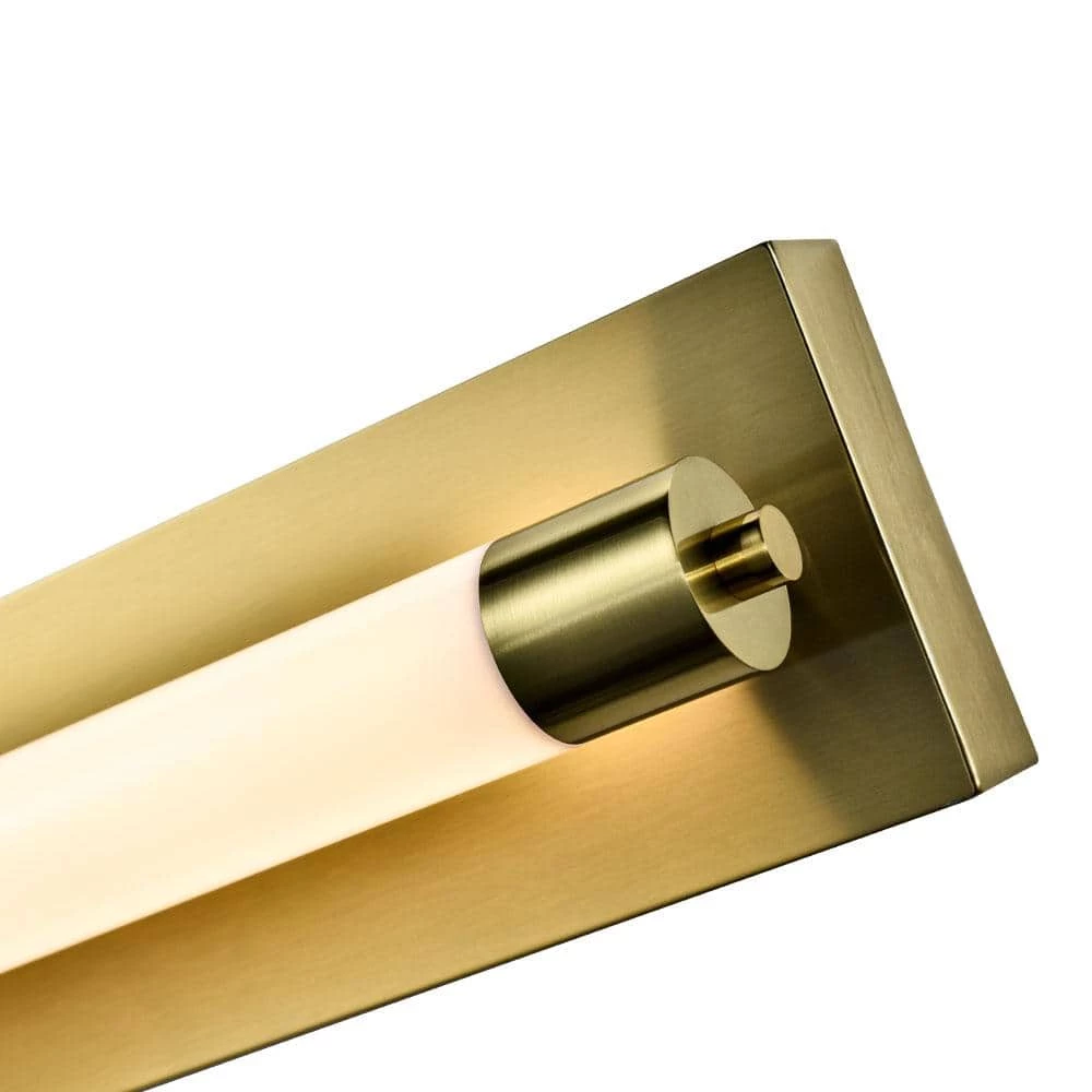 Procyon 24 in. Integrated LED ADA Compliant Bathroom Lighting Fixture in Antique Brass by VONN Lighting - Image 4