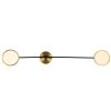 Torino 39 in. Antique Brass Integrated LED Sconce 15.97-Watt with 2 Rotating LED Circular Disks by VONN Lighting