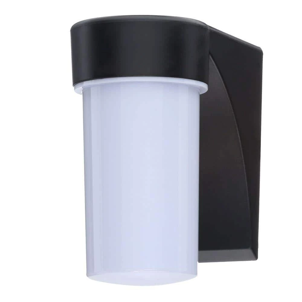Wall-Mount Outdoor Black Fluorescent Wall Lantern Sconce by Lithonia Lighting - Image 2