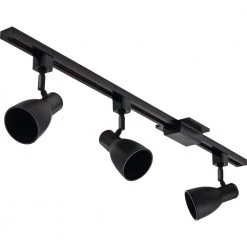 4 ft. 3-Lights Black Linear Track Lighting Kit by Lithonia Lighting