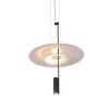 Positano Adjustable 12-Watt Integrated LED Black Pendant with 19.75 in. Acrylic Shade by VONN Lighting