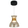 Palermo VAP2301BL 7 in. Up-Down 1-Light Integrated LED Black Pendant Lighting Fixture with Glass Shade by VONN Lighting