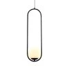 Capri 9.3-Watt 6.5 in. Wide Black Integrated LED Pendant With Glass Shade by VONN Lighting