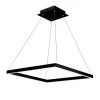 Atria Square 20 in. 38-Watt Black Integrated LED Chandelier Height Adjustable Hanging Pendant Light by VONN Lighting