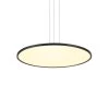 Salm 48.55-Watt Integrated LED Black Height Adjustable Chandelier with 24 in. Wide LED Disk Island Hanging Pendant Light by VONN Lighting