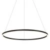 Tania Round 39 in. 52-Watt Black Circular Integrated LED Chandelier Hanging Pendant Light Height Adjustable by VONN Lighting