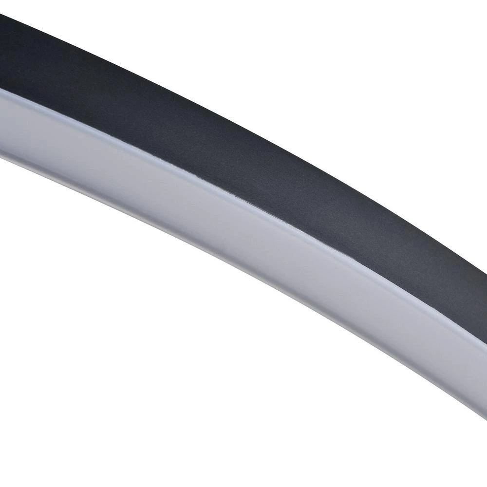 Tania Round 39 in. 52-Watt Black Circular Integrated LED Chandelier Hanging Pendant Light Height Adjustable by VONN Lighting - Image 11