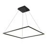 Atria Square 39 in. 62-Watt Black Modern Integrated LED Pendant Height Adjustable by VONN Lighting