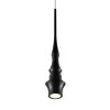 Polaris VMP26610BL 5.5 in. 7-Watt Black Integrated LED Mini Pendant With 3 in. Wide Shade by VONN Lighting