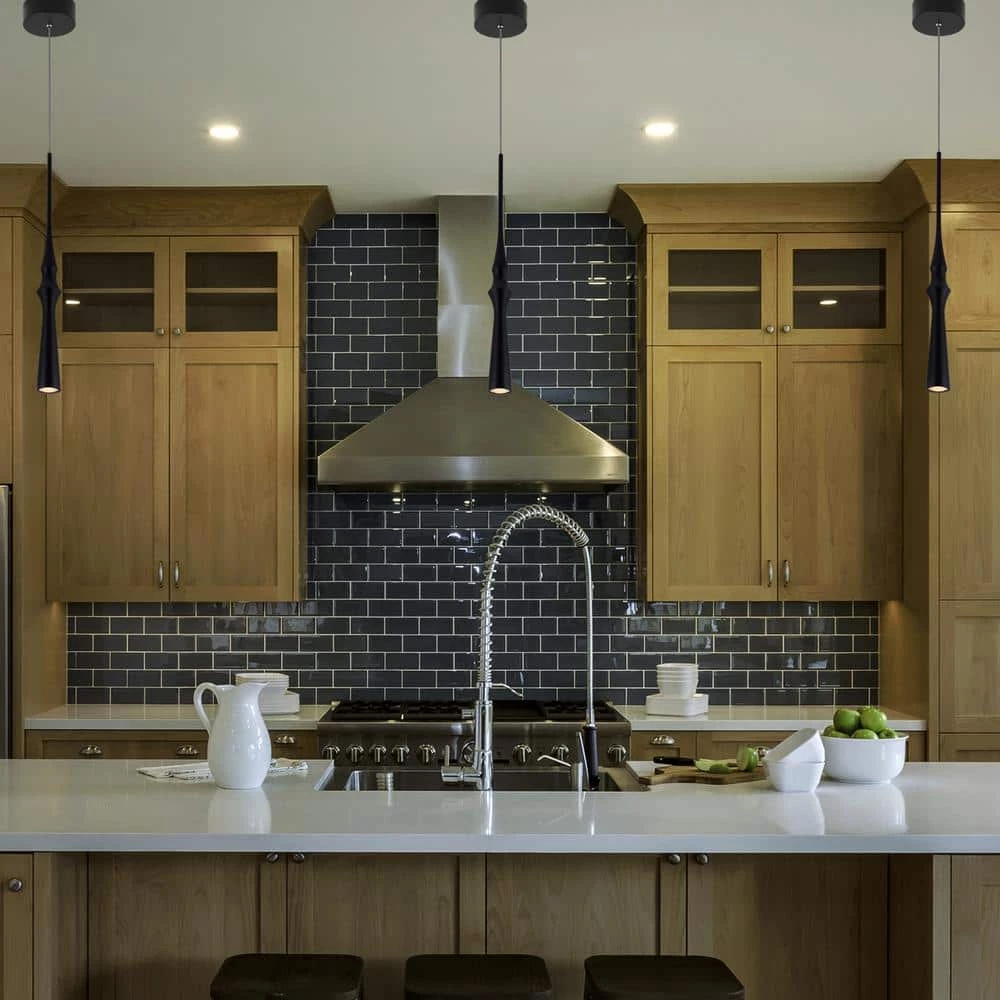 Polaris VMP26710BL 6-Watt Black Integrated LED Pendant With 2.25 in. Wide LED Light by VONN Lighting - Image 4