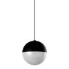 Ravello 5 in. Integrated LED Pendant Lighting Fixture with Globe Shade, Black by VONN Lighting