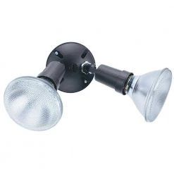 Contractor Select OFTH 150-Watt Bronze Dusk to Dawn 2-Light Outdoor Flood Light by Lithonia Lighting