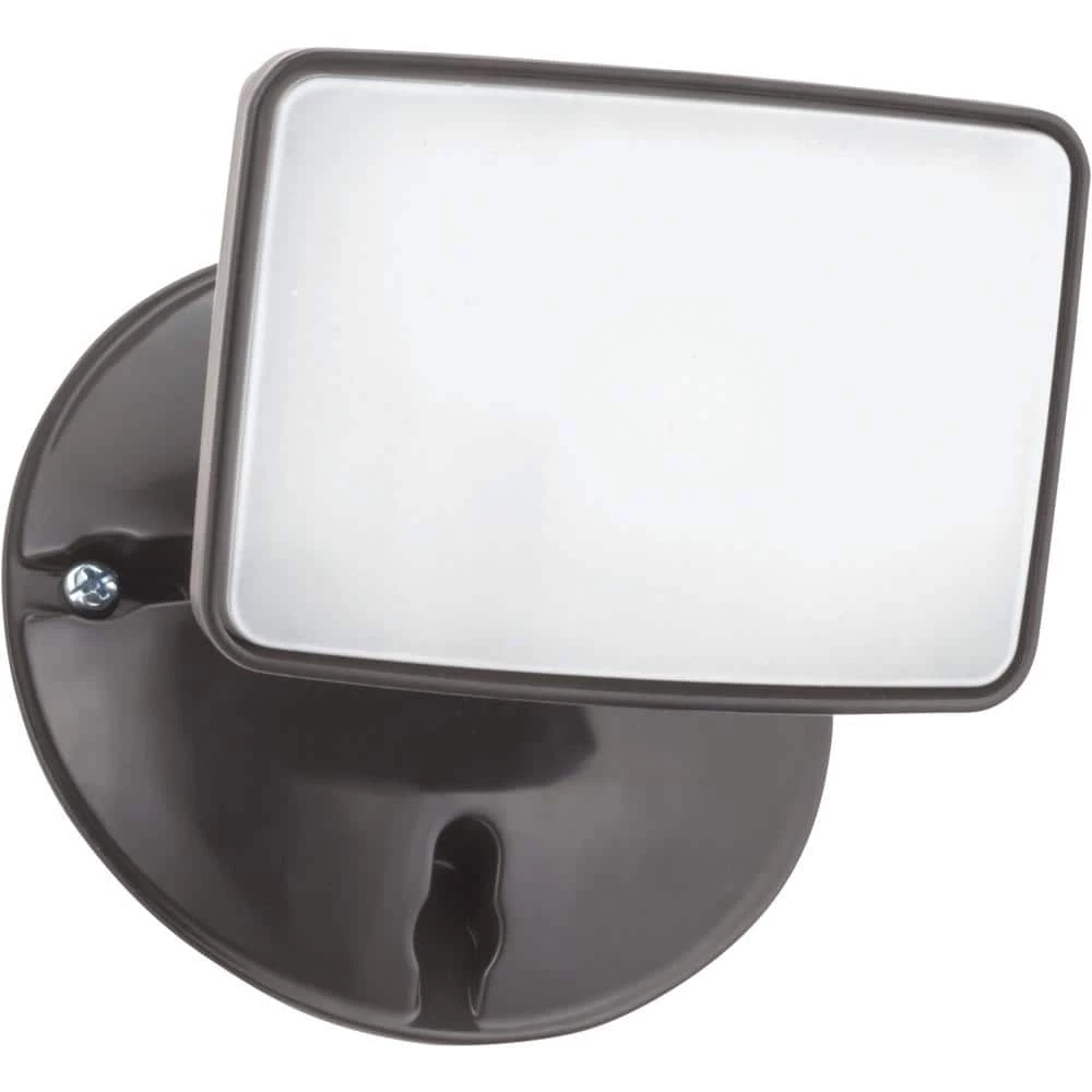 Contractor Select OVFL 75-Watt Equivalent 13-Watt Bronze Outdoor Integrated LED 1-Square Head Flood Light by Lithonia Lighting