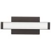 Contemporary Square Vanity 17-Watt Bronze Integrated LED Sconce by Lithonia Lighting