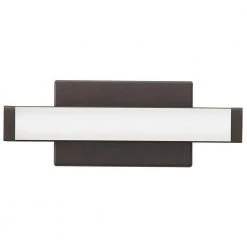 Contemporary Square Vanity 17-Watt Bronze Integrated LED Sconce by Lithonia Lighting