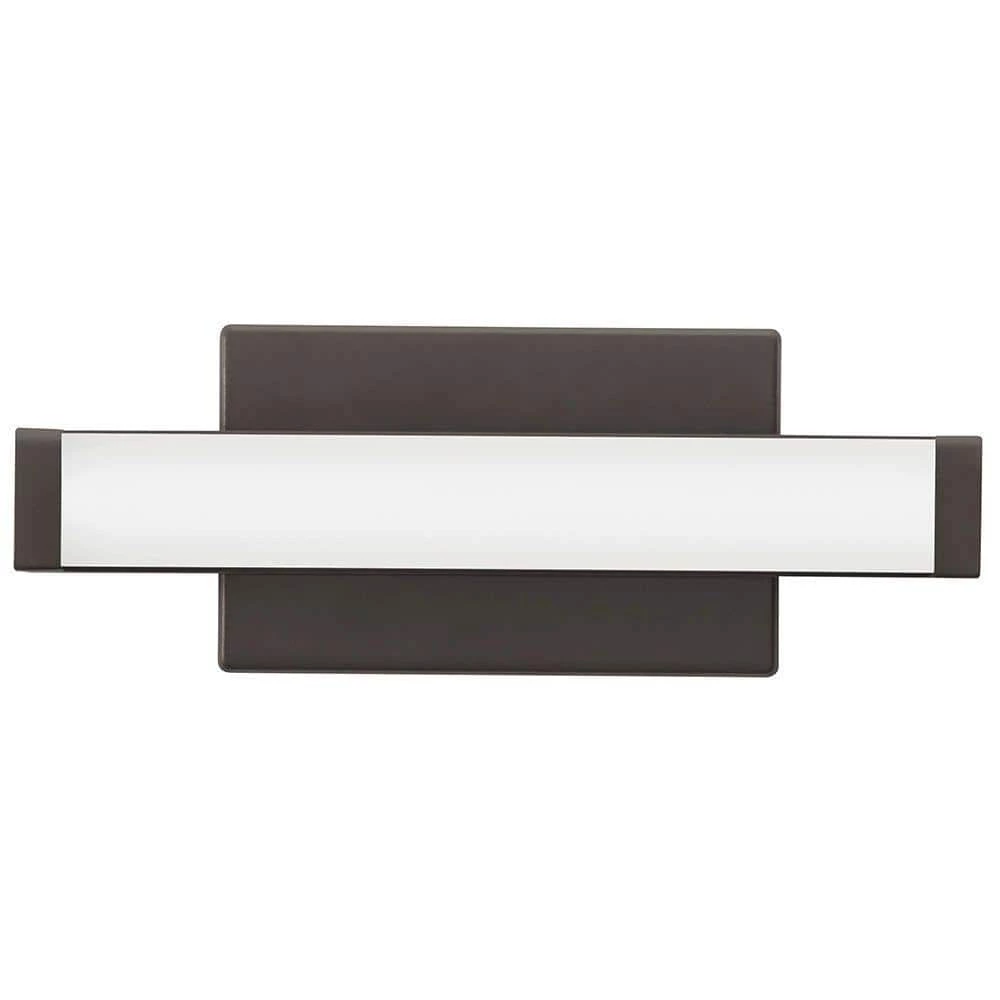 Contemporary Square Vanity 17-Watt Bronze Integrated LED Sconce by Lithonia Lighting