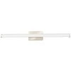 Contemporary Square 3-Light Brushed Nickel 3K LED Vanity Light by Lithonia Lighting