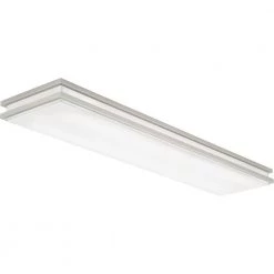 Brushed Nickel Linear Saturn LED Flush Mount by Lithonia Lighting