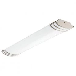 FMLFUTL 4 ft. 37-Watt Brushed Nickel Integrated LED Linear Flush Mount by Lithonia Lighting