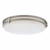 16 in. 1-Light Brushed Nickel LED Flush Mount by Lithonia Lighting
