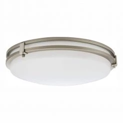 16 in. 1-Light Brushed Nickel LED Flush Mount by Lithonia Lighting