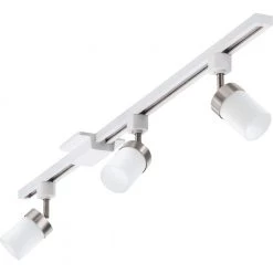 LTKNCYLD 4 ft. 3-Light Brushed Nickel Linear Track Lighting Kit by Lithonia Lighting