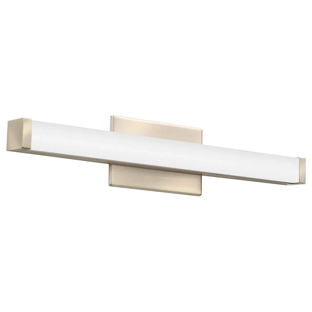 Contractor Select 18-Watt 24 in. 1 Light Brushed Nickel LED Vanity Light Bar Switchable Light Color by Lithonia Lighting - Image 3