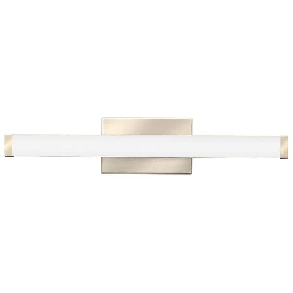 Contractor Select 18-Watt 24 in. 1 Light Brushed Nickel LED Vanity Light Bar Switchable Light Color by Lithonia Lighting