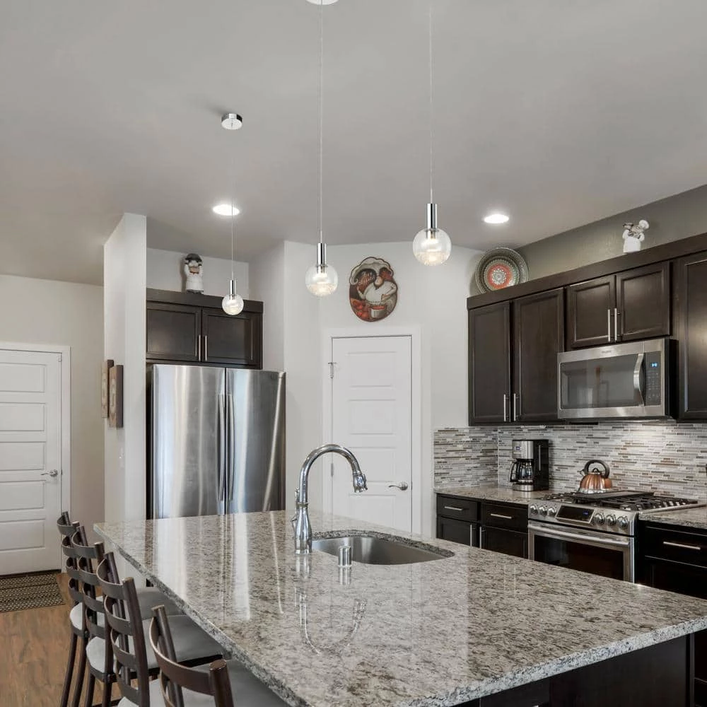 Sienna 5 in. Integrated LED Pendant Lighting Fixture with Globe Shade, Polished Chrome by VONN Lighting - Image 5