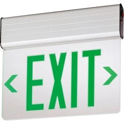 EDG Aluminum LED Green Emergency Exit Sign by Lithonia Lighting