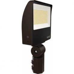 Contractor Select Dark Bronze Outdoor Integrated LED Flood Light with Switchable Lumens and CCT by Lithonia Lighting