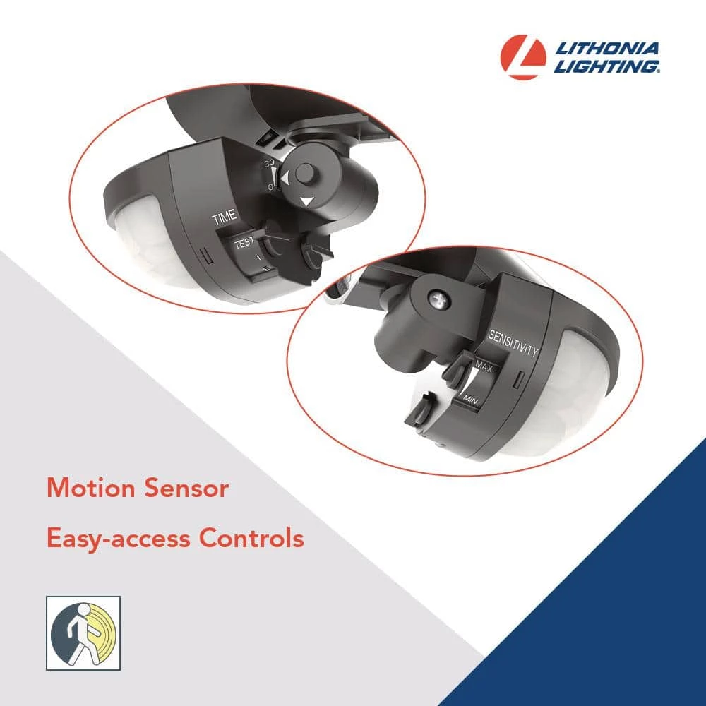 Contractor Select HGX Dark Bronze Motion Activated Outdoor Integrated LED Flood Light by Lithonia Lighting - Image 3