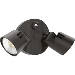 Contractor Select HGX Dark Bronze Outdoor Integrated LED Flood Light with Dusk to Dawn Photocell by Lithonia Lighting