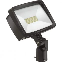 Contractor Select TFX2 94-Watt Dark Bronze Slip Fitter Mount 5000K Outdoor Integrated LED Flood Light by Lithonia Lighting
