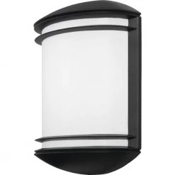 OLCS Bronze Outdoor Integrated LED Wall Lantern Sconce by Lithonia Lighting