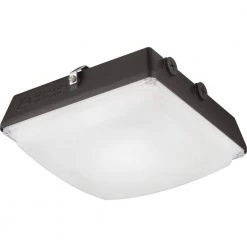 CNY 35-Watt 4500 Lumens Integrated LED Dark Bronze Outdoor Canopy Area Light, 5000K by Lithonia Lighting