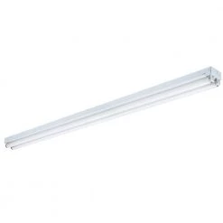 8 ft. 2-Light White Fluorescent Non-Hooded Strip Light by Lithonia Lighting