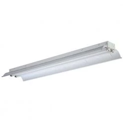 2-Light Gloss White Fluorescent Industrial Bay Lighting by Lithonia Lighting