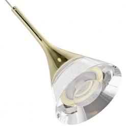 Amalfi 4.75 in. Integrated LED Pendant Lighting Fixture with Cone Shade, Gold by VONN Lighting