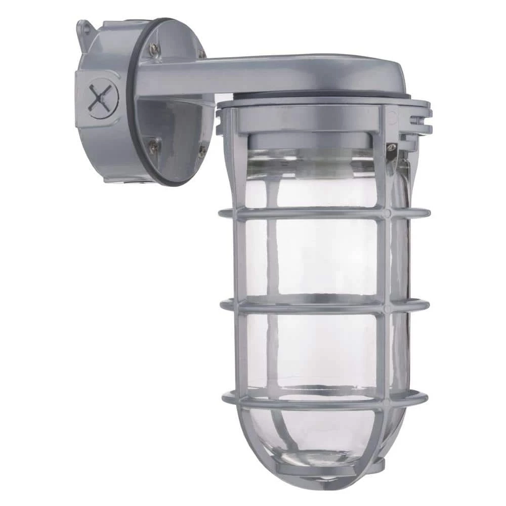 150W Incandescent Utility Vapor Tight Wall Lantern Sconce Fixture by Lithonia Lighting