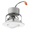 4 in. Matte White Recessed Gimbal LED Module (2700K) by Lithonia Lighting