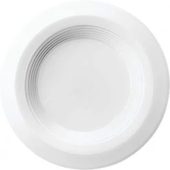 OneUp 3 in. Canless 4000K New Construction or Remodel Dimmable Integrated LED Recessed Light Kit with White Baffle Trim by Lithonia Lighting