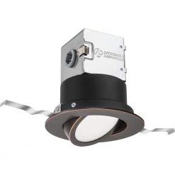 OneUp 4 in. Oil Rubbed Bronze Integrated LED Recessed Kit by Lithonia Lighting