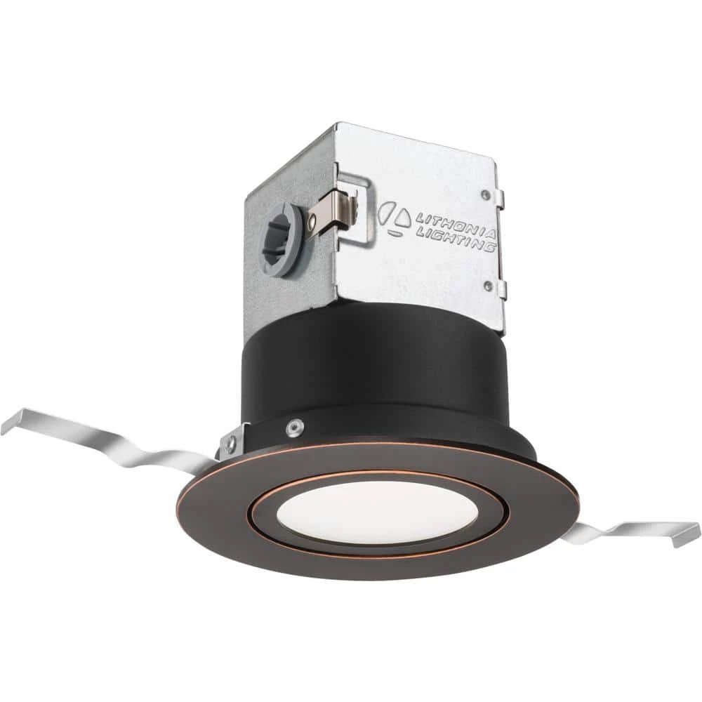 OneUp 4 in. Oil Rubbed Bronze Integrated LED Recessed Kit by Lithonia Lighting - Image 2
