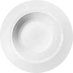 OneUp 6 in. Canless 4000K New Construction or Remodel Dimmable Integrated LED Recessed Light Kit with White Baffle Trim by Lithonia Lighting