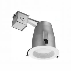 4 in. Matte White Recessed Baffle Integrated LED Lighting Kit by Lithonia Lighting